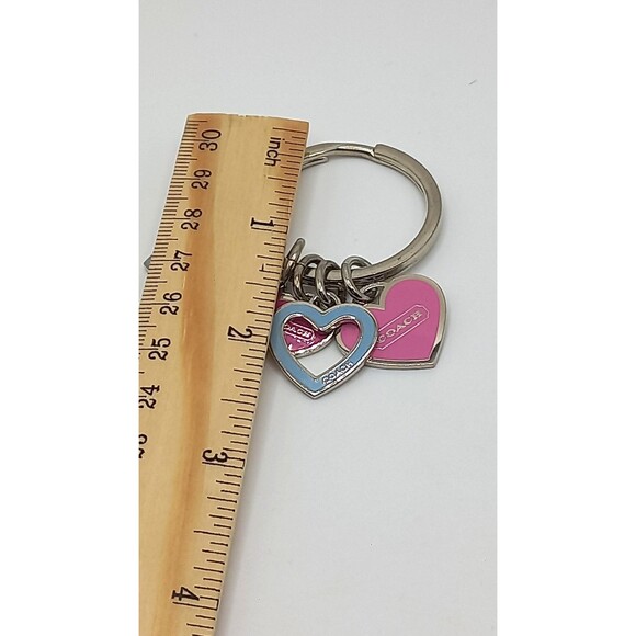 Coach Key Ring with 5 heart charms - Picture 8 of 8